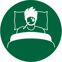 Icon: stay in bed