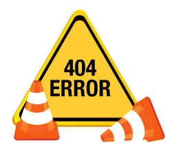 404 web error sign
